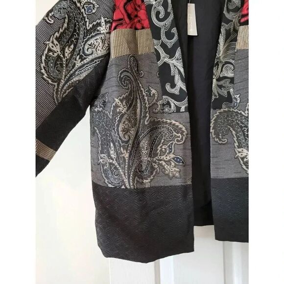 Chico's Jackets & Coats Chico's Patch Print Jacket M (1) NWT - Picture 6 of 12